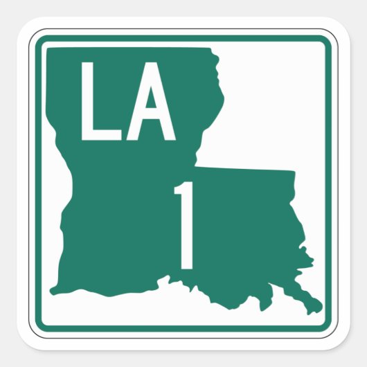米国ルイジアナ州ハイウェイ1 スクエアシール (正面)
