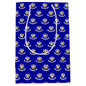 米国ルイジアナ州州州旗抱き枕 ミディアムペーパーバッグ (正面)