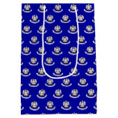 米国ルイジアナ州州州旗抱き枕 ミディアムペーパーバッグ (裏面)