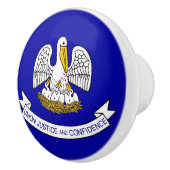 米国ルイジアナ州旗とセラミックノブの引っ張り セラミックノブ (右)