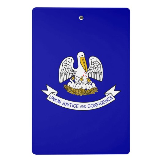 米国ルイジアナ州旗のあるミニ州 ミニクリップボード (裏面)