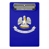 米国ルイジアナ州旗のあるミニ州 ミニクリップボード (正面)
