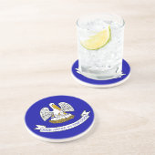 米国ルイジアナ州旗を持つコースター コースター (側面)