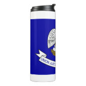 米国ルイジアナ州旗を持つサーマルタンブラー タンブラー (回転左)