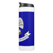 米国ルイジアナ州旗を持つサーマルタンブラー タンブラー (回転右)