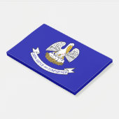 米国ルイジアナ州旗を持つノート ポストイット (アングル)