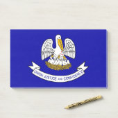 米国ルイジアナ州旗を持つノート ポストイット (デスク)