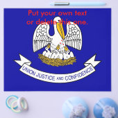 米国ルイジアナ州旗を持つフライヤー チラシ (シングル)