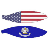 米国ルイジアナ州旗を持つフルサイズバスケットボール バスケットボール (パネル)