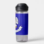 米国ルイジアナ州旗を持つ州瓶 ウォーターボトル (背面)