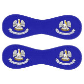 米国ルイジアナ州旗を持つ愛国的なソフトボール ソフトボール (パネル)