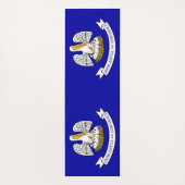 米国ルイジアナ州旗を持つ愛国的なヨガマット ヨガマット (裏面)