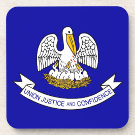 米国ルイジアナ州旗を持つ懸命プラスチックのコースター コースター