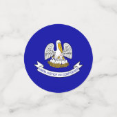 米国ルイジアナ州旗を持つ表紙吹雪 コンフェッティ (スモール正面)