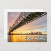 米国ルイジアナ，ニューオーリンズ ポストカード (正面/裏面)