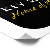 米国ルート1道路標識 ポスター (角)