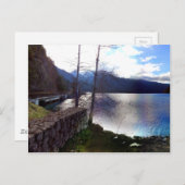 米国ルート101のクレセント湖 ポストカード (正面/裏面)