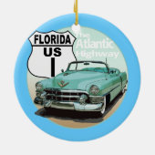 米国ルート1 – 大西洋ハイウェイ セラミックオーナメント (裏面)