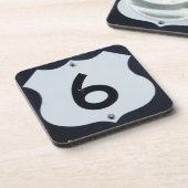 米国ルート6ハイウェイサインコースター コースター (左側)