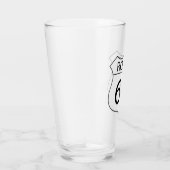 米国ルート66パイント飲みガラス タンブラーグラス (右)