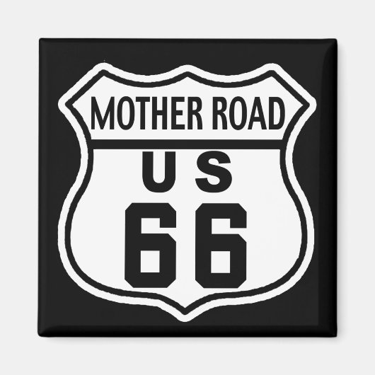 米国ルート66 マグネット (正面)