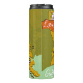 米国ル図解入りの、写真付きのイジアナの地図。旅行と属性 タンブラー (裏面)