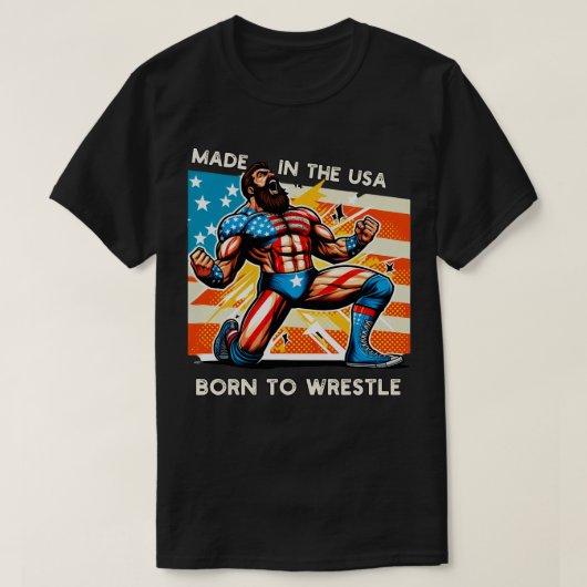 米国レスリング Tシャツ (デザイン正面)