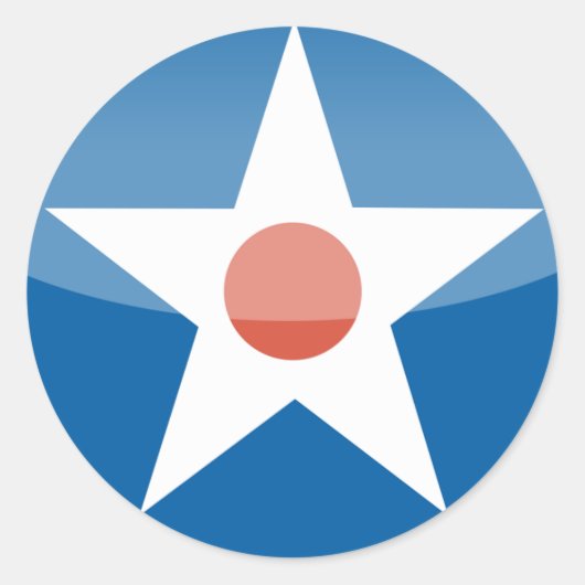 米国レトロ ラウンドシール (正面)