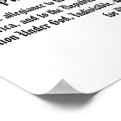 米国ロゴの忠誠の誓約 ポスター (角)