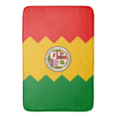 米国ロサンゼルス州旗を持つ大浴場 バスマット (正面縦)