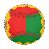 米国ロサンゼルス州旗を持つ愛国野球 野球ボール (正面)