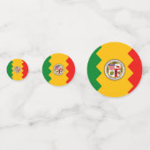 米国ロサンゼルス州旗を持つ表紙吹雪 コンフェッティ (裏面)