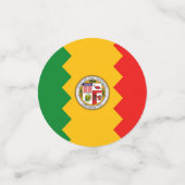 米国ロサンゼルス州旗を持つ表紙吹雪 コンフェッティ (スモール正面)