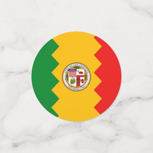 米国ロサンゼルス州旗を持つ表紙吹雪 コンフェッティ (スモール正面)