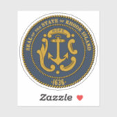 米国ロードアイランド州の封印 シール (シート)