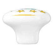 米国ロードアイランド州旗とセラミックノブの引っ張り セラミックノブ (側面)