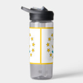 米国ロードアイランド州旗を持つウォーターボトル ウォーターボトル (右面)