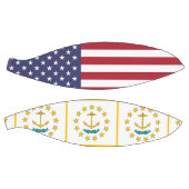 米国ロードアイランド州旗を持つフルサイズバスケットボール バスケットボール (パネル)