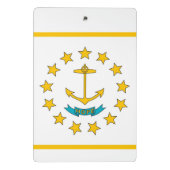 米国ロードアイランド州旗を持つミニクリップボード ミニクリップボード (裏面)