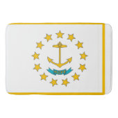 米国ロードアイランド州旗を持つ大型バスマット バスマット (正面)
