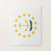 米国ロードアイランド州旗 ジグソーパズル (縦)