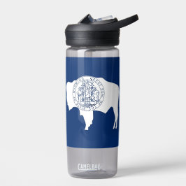 米国ワイオミング州旗の付いたウォーターボトル ウォーターボトル