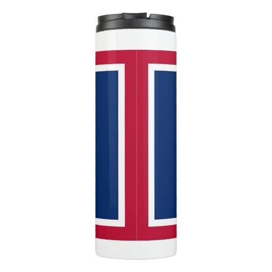 米国ワイオミング州旗を持つサーマルタンブラー タンブラー (裏面)