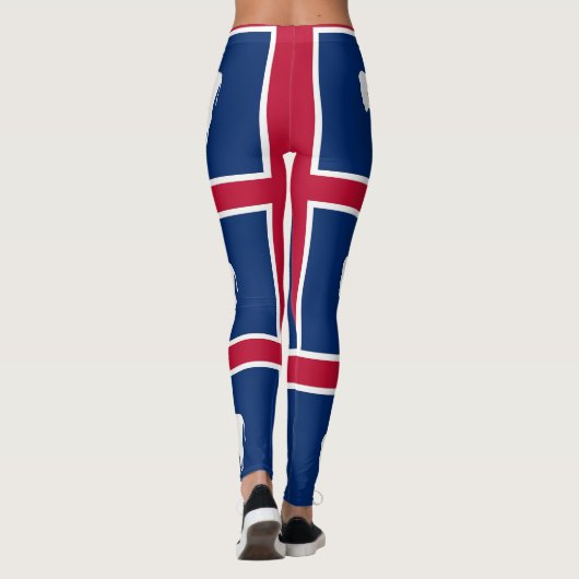 米国ワイオミング州旗を持つレギンス州 レギンス (裏面)