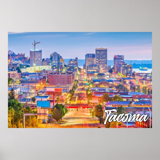 米国ワシントン州タコマ ポスター (正面)