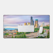 米国ワシントン州ビューティフルシアトル デスクマット (キーボード&マウス)