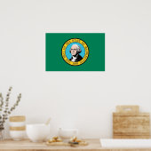 米国ワシントン州旗のポスター ポスター (キッチン)