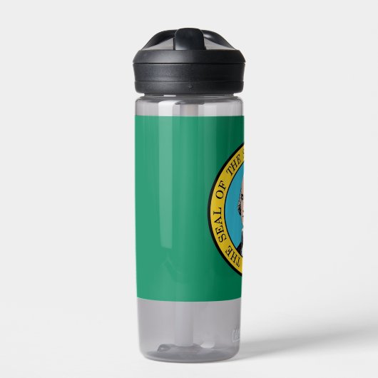 米国ワシントン州旗を持つウォーターボトル ウォーターボトル (正面)