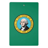 米国ワシントン州旗を持つミニクリップボード ミニクリップボード (裏面)