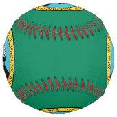 米国ワシントン州旗を持つ愛国的ソフトボール ソフトボール (正面)